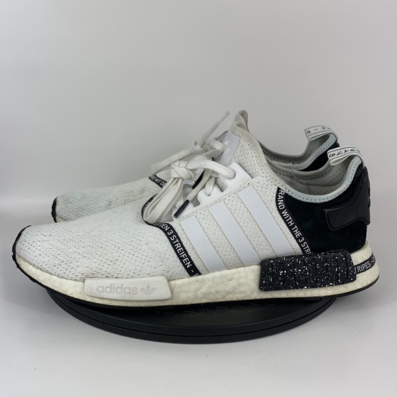 Adidas NMD R1 Boost Speckle Pack White/Black Running Shoes EF3326 Men's Size 14 - Picture 8 of 12